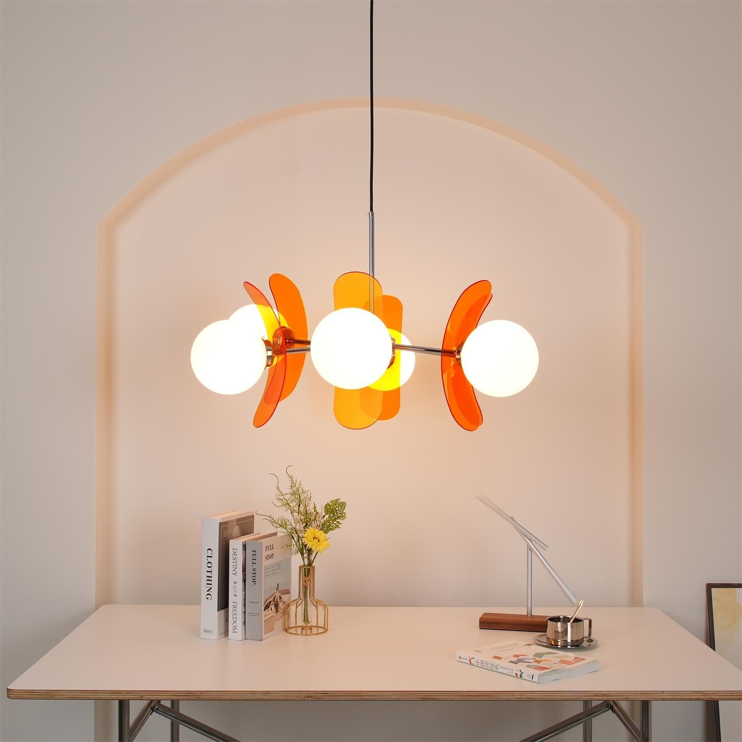 Retro Coloured Sputnik Chandelier – Timeless Ceiling Light