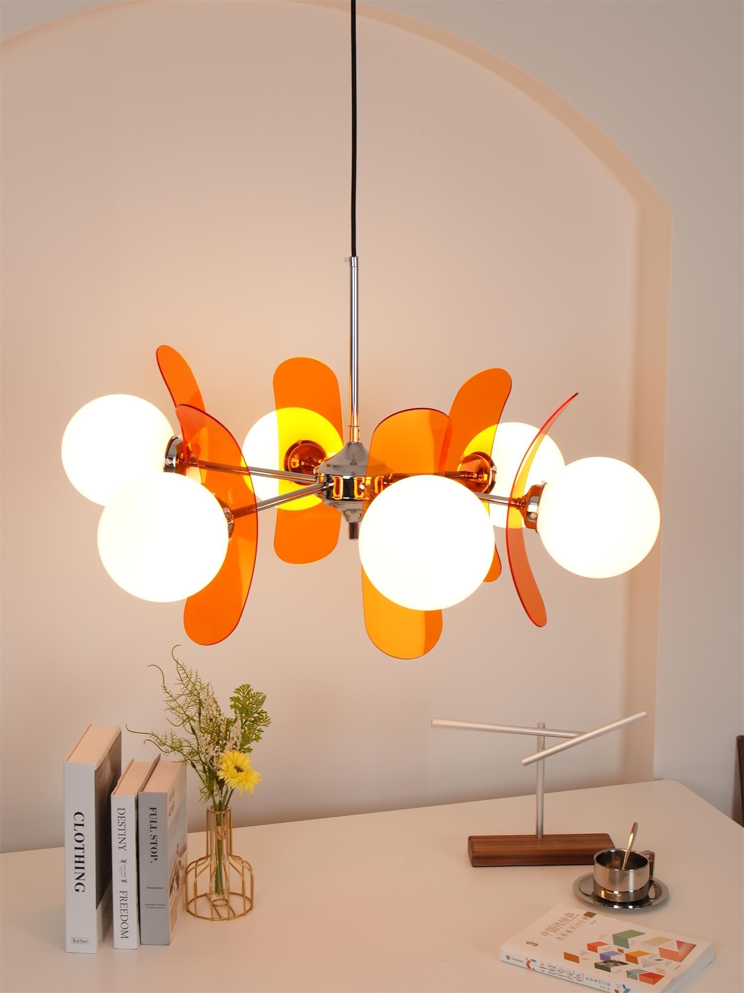 Retro Coloured Sputnik Chandelier – Timeless Ceiling Light