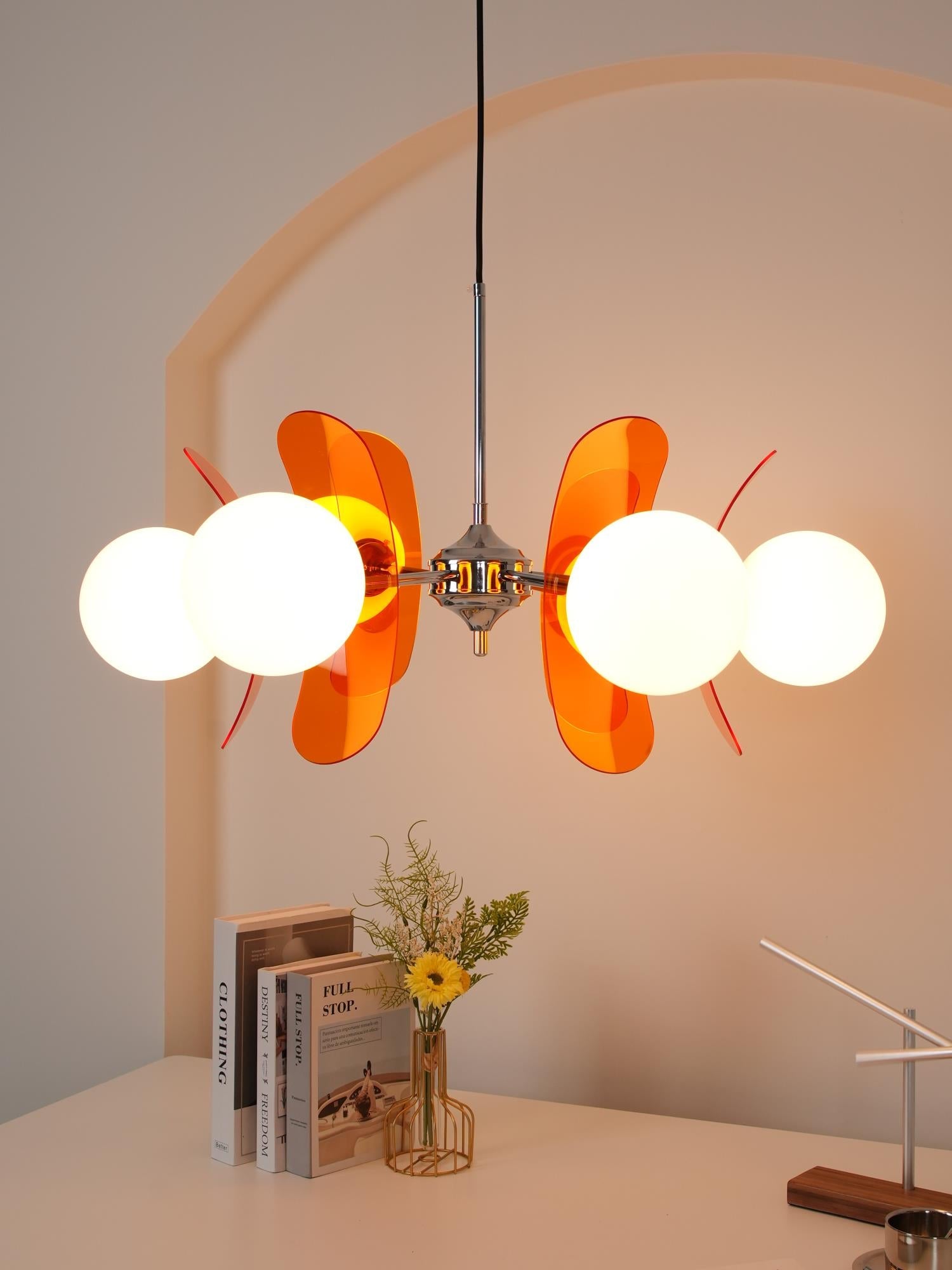 Retro Coloured Sputnik Chandelier – Timeless Ceiling Light
