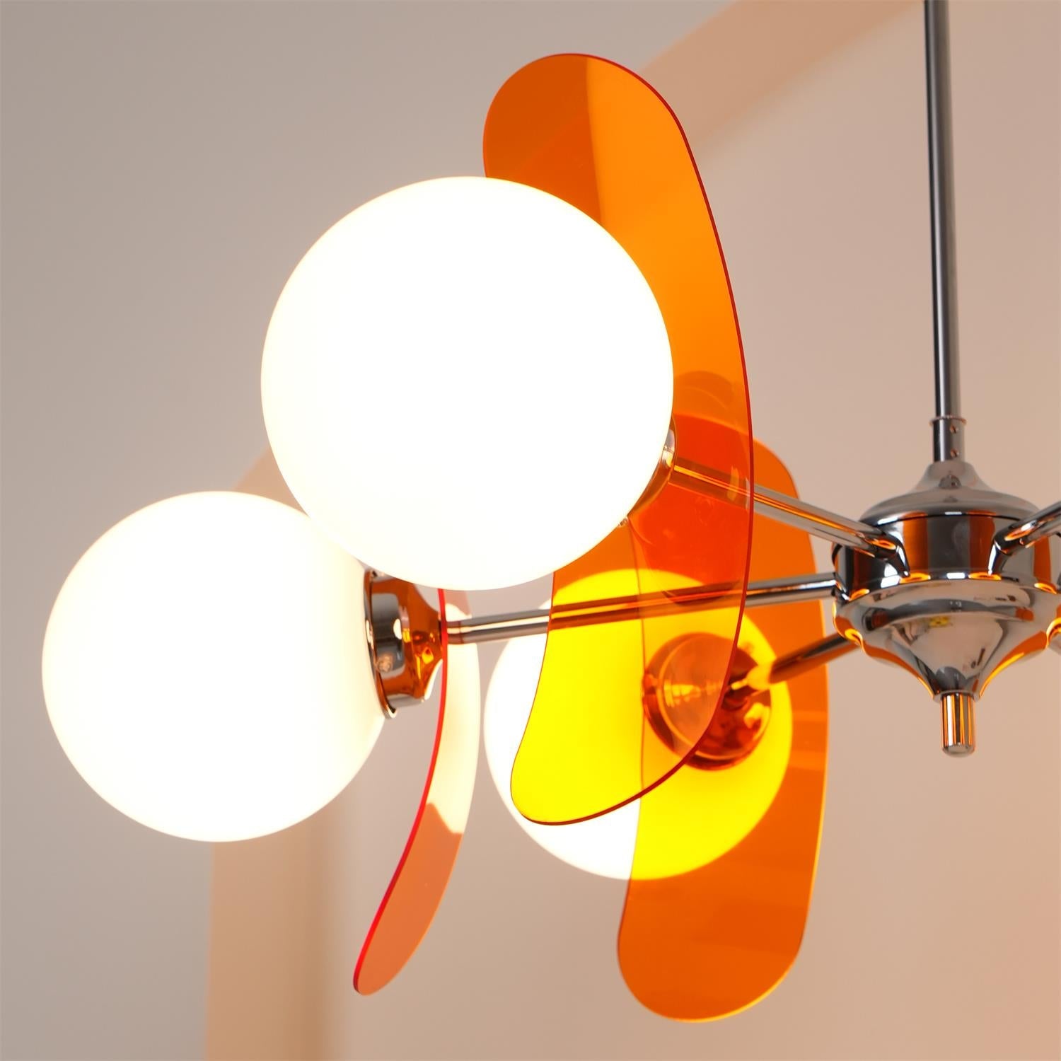 Retro Coloured Sputnik Chandelier – Timeless Ceiling Light