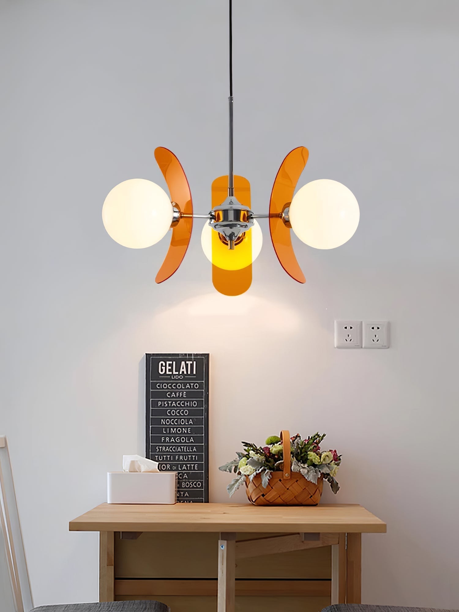Retro Coloured Sputnik Chandelier – Timeless Ceiling Light