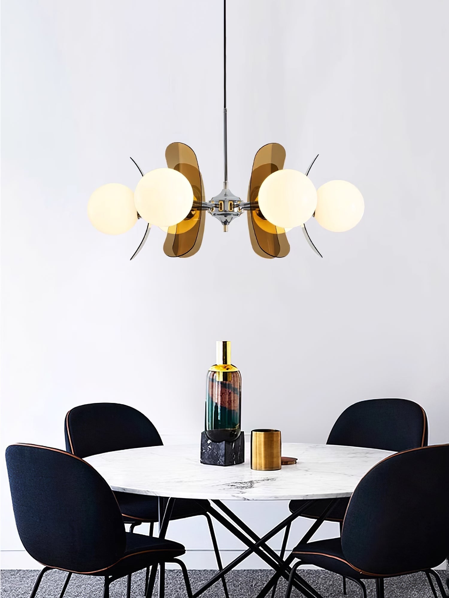 Retro Coloured Sputnik Chandelier – Timeless Ceiling Light