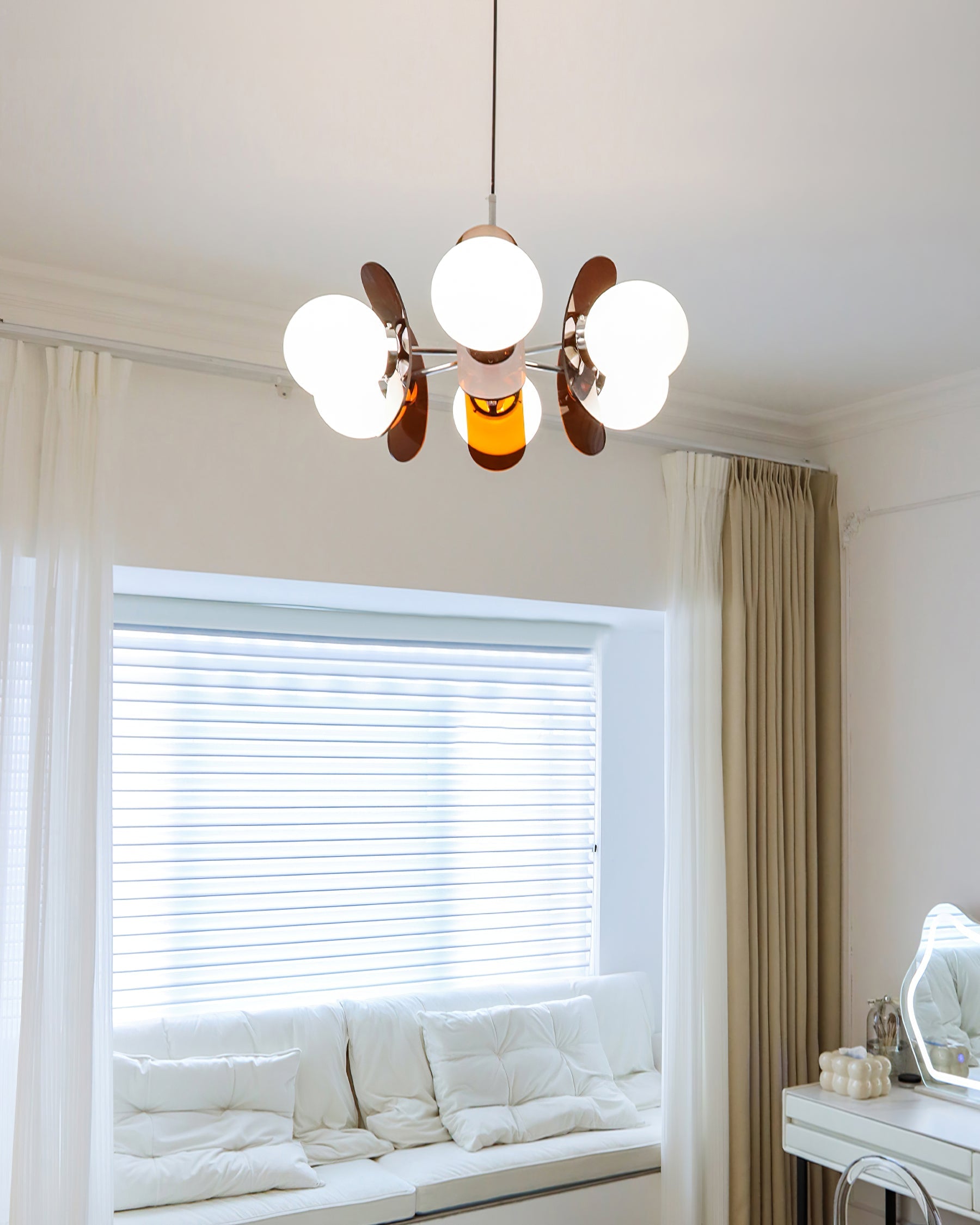 Retro Coloured Sputnik Chandelier – Timeless Ceiling Light