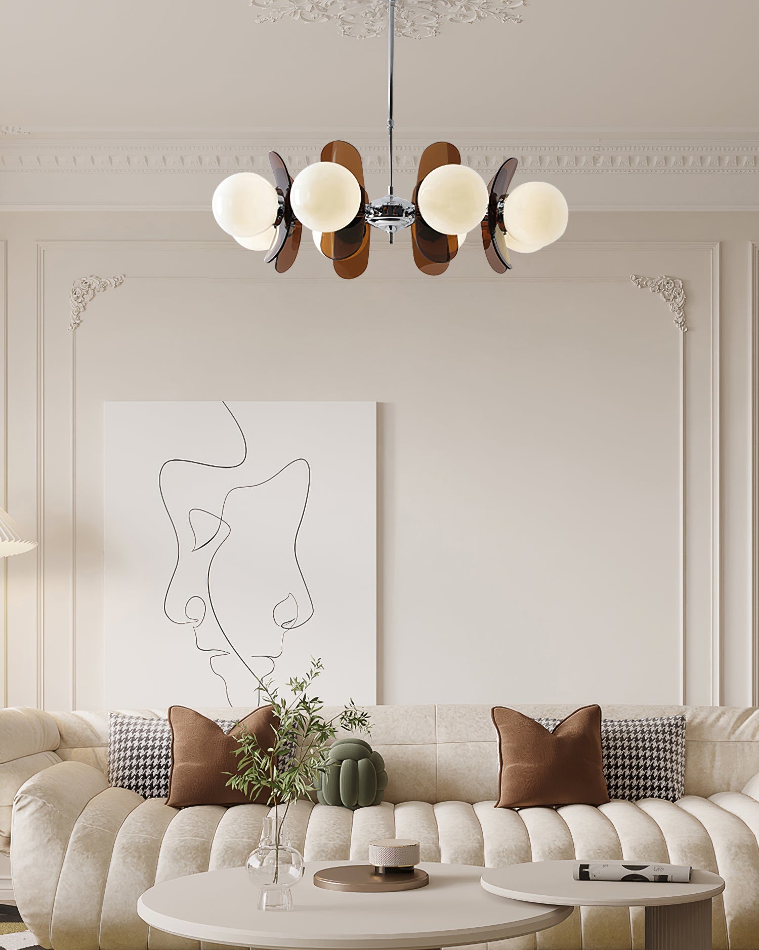 Retro Coloured Sputnik Chandelier – Timeless Ceiling Light