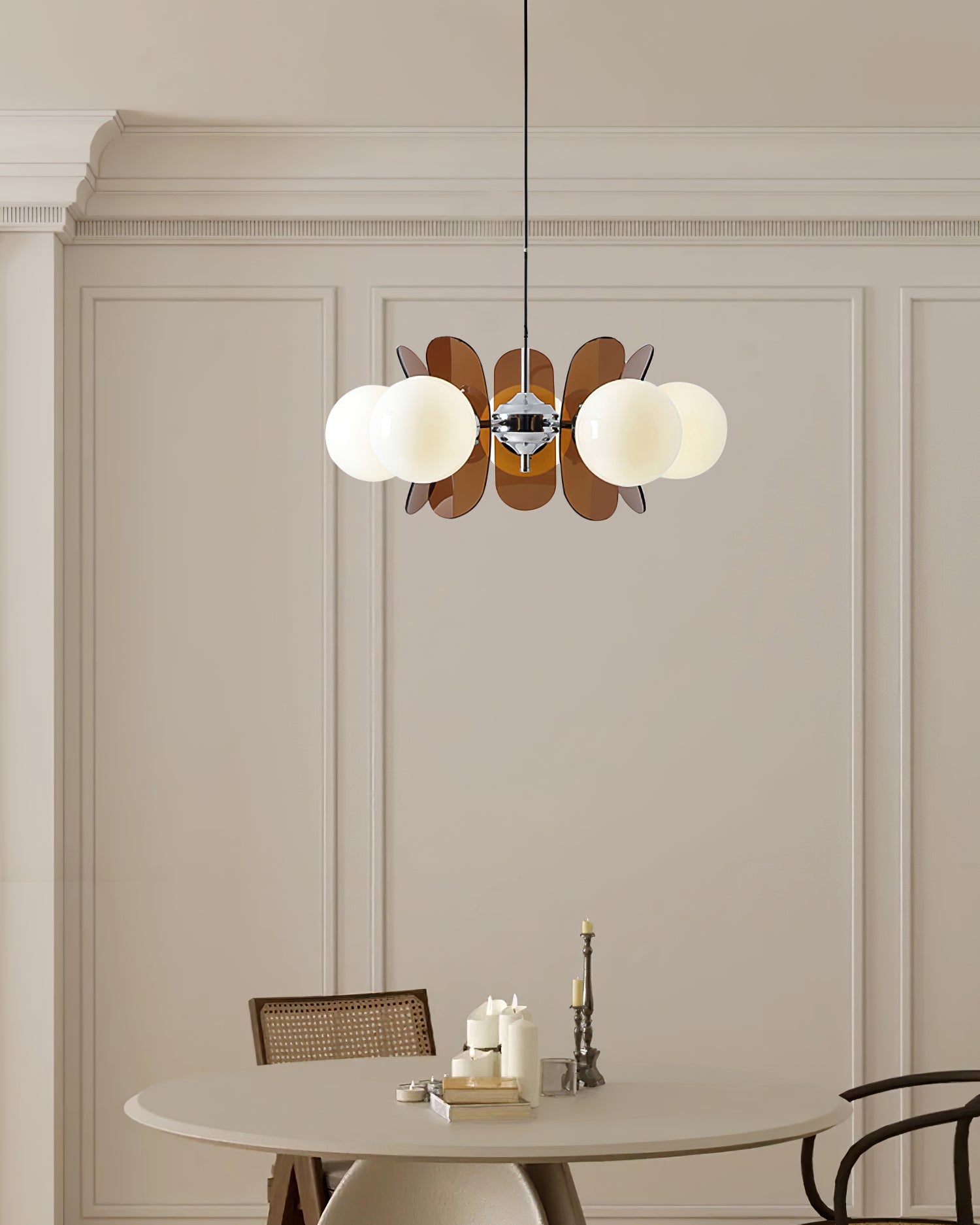 Retro Coloured Sputnik Chandelier – Timeless Ceiling Light