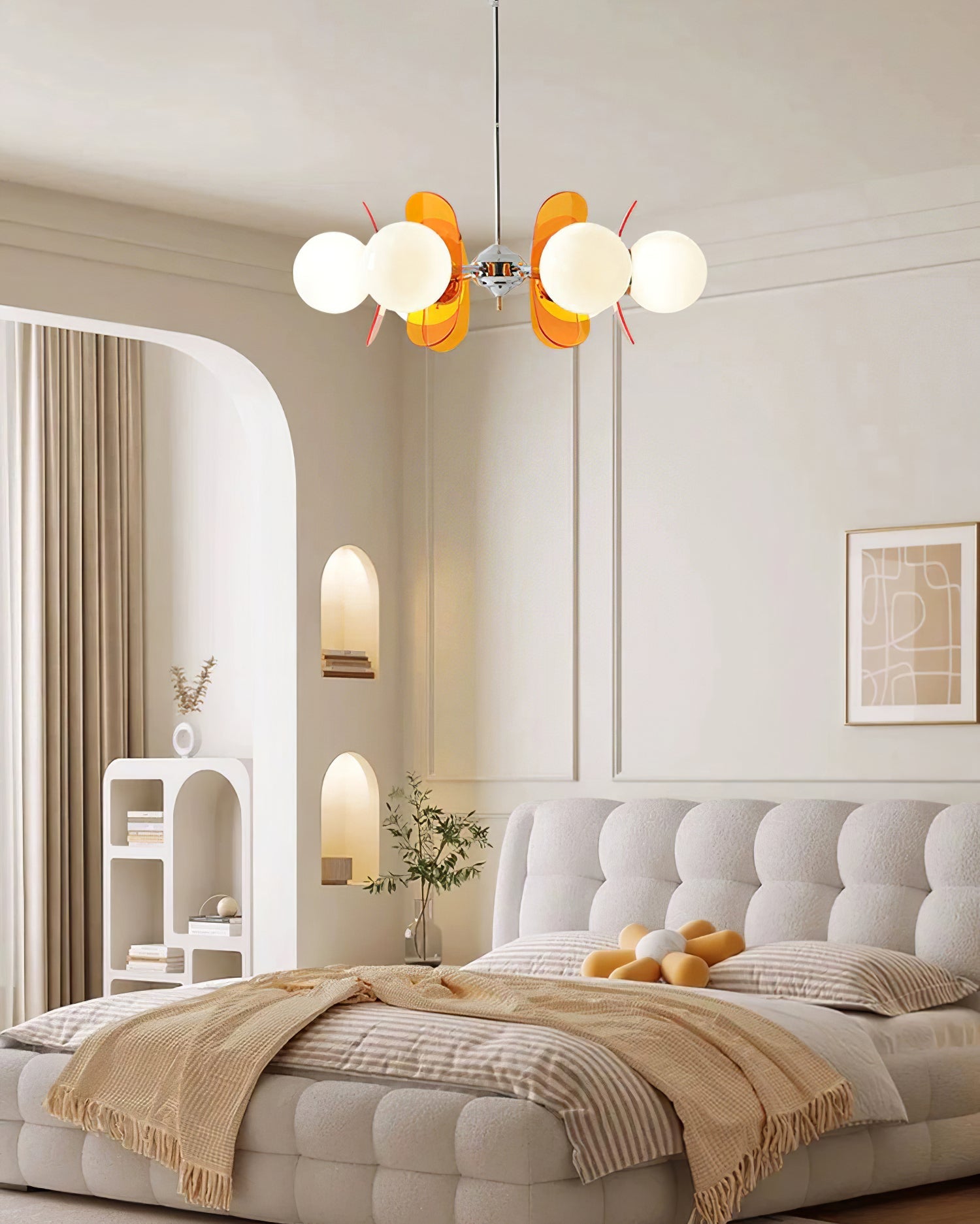 Retro Coloured Sputnik Chandelier – Timeless Ceiling Light