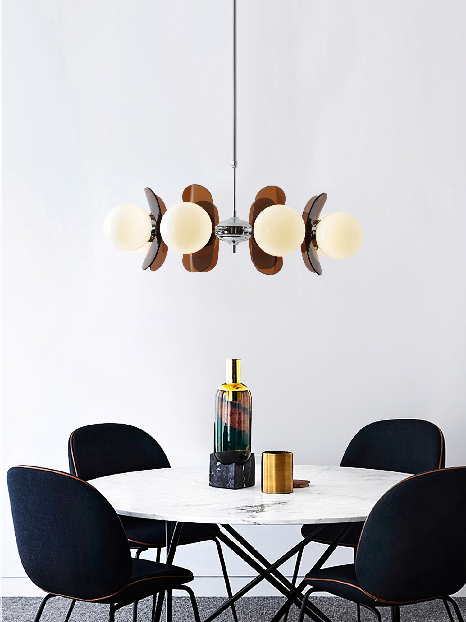 Retro Coloured Sputnik Chandelier – Timeless Ceiling Light