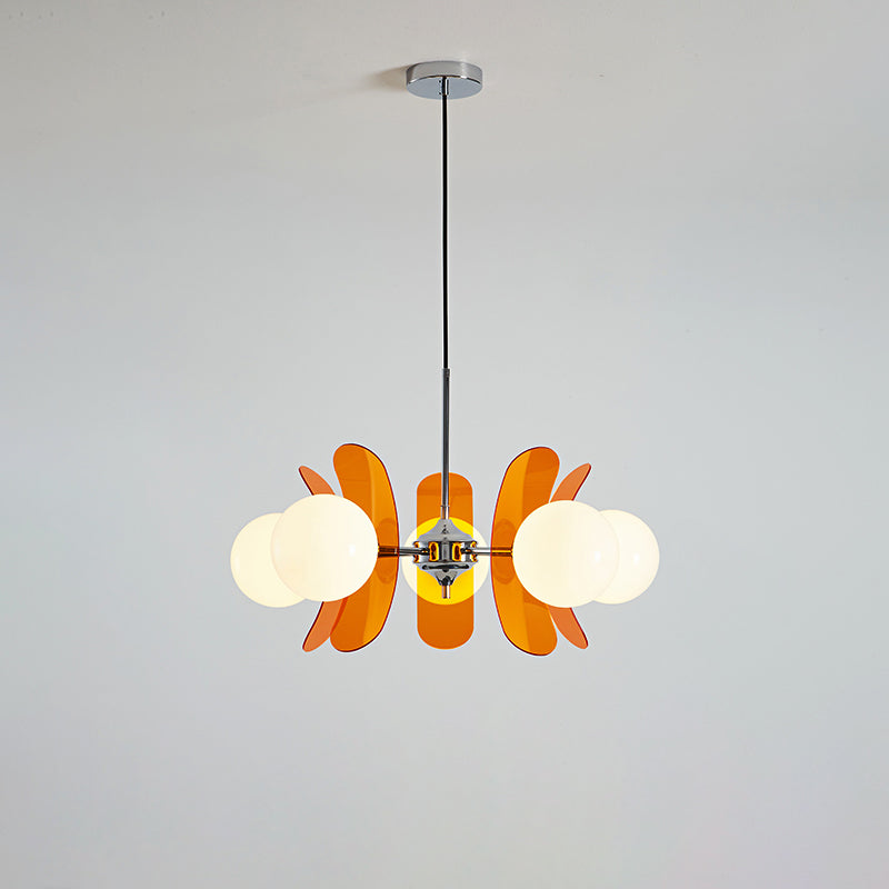 Retro Coloured Sputnik Chandelier – Timeless Ceiling Light