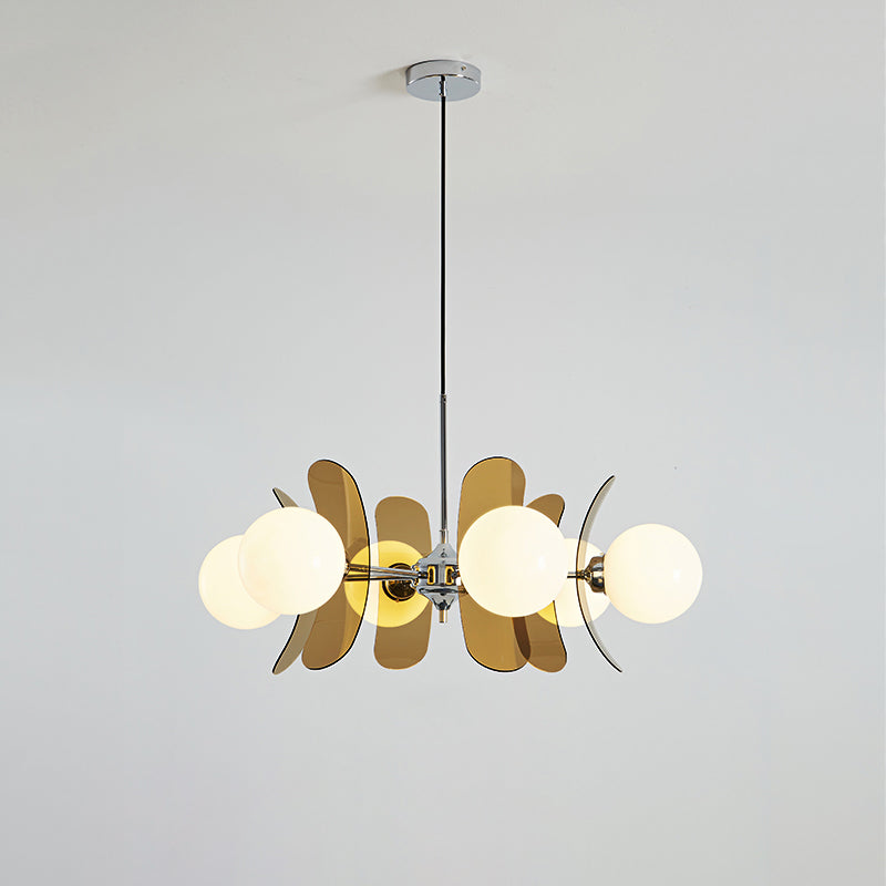 Retro Coloured Sputnik Chandelier – Timeless Ceiling Light