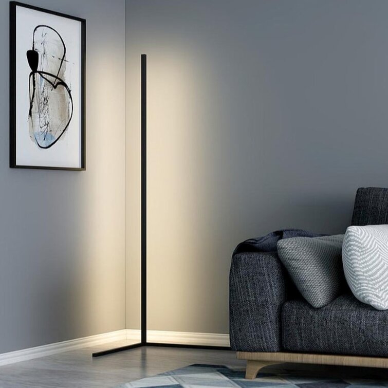 Space-Saving Slim LED Floor Lamp – Adjustable Brightness & Color Modes - Atelier Dubois Paris