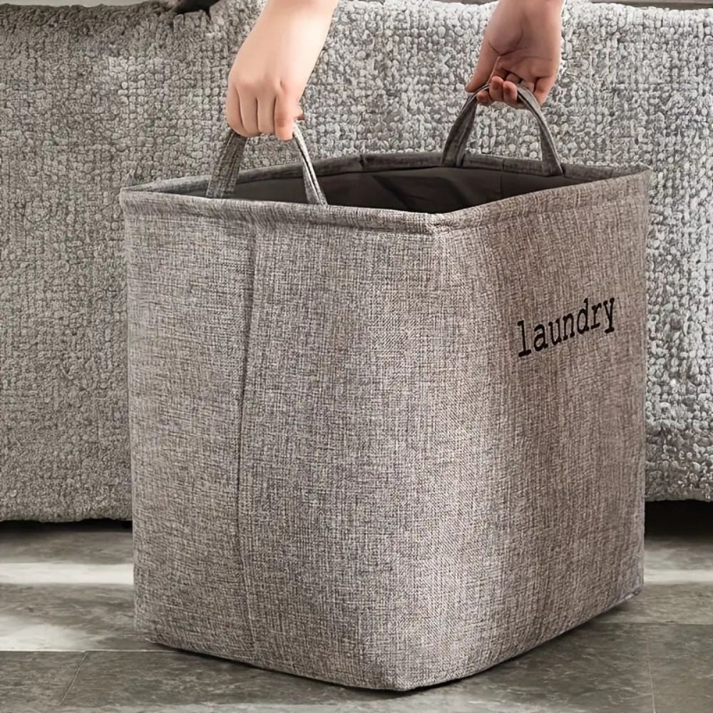 Cozy Fabric Cube Laundry Basket | Storage Basket