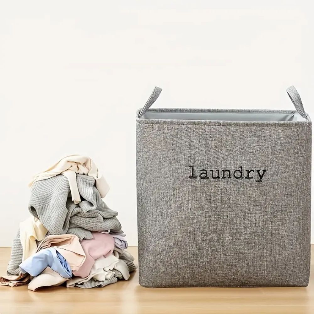Cozy Fabric Cube Laundry Basket | Storage Basket