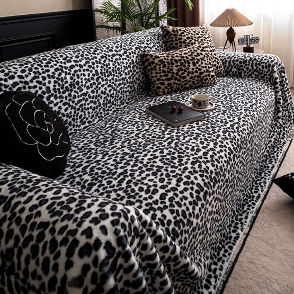 Modern Leopard Print Sofa Throw for Bold and Stylish Decor