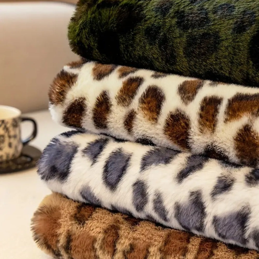 Modern Leopard Print Sofa Throw for Bold and Stylish Decor
