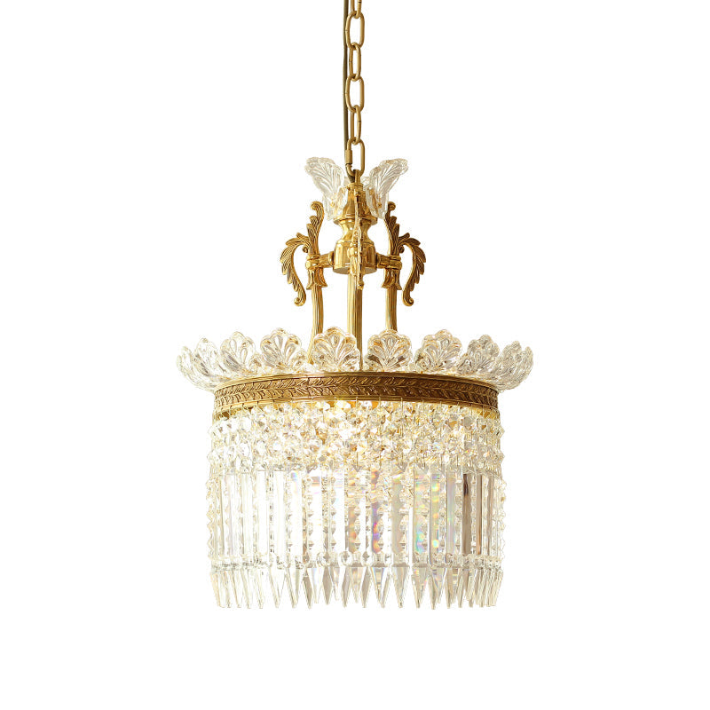 Brass Frame Crystal Chandelier – Timeless Decorative Lighting