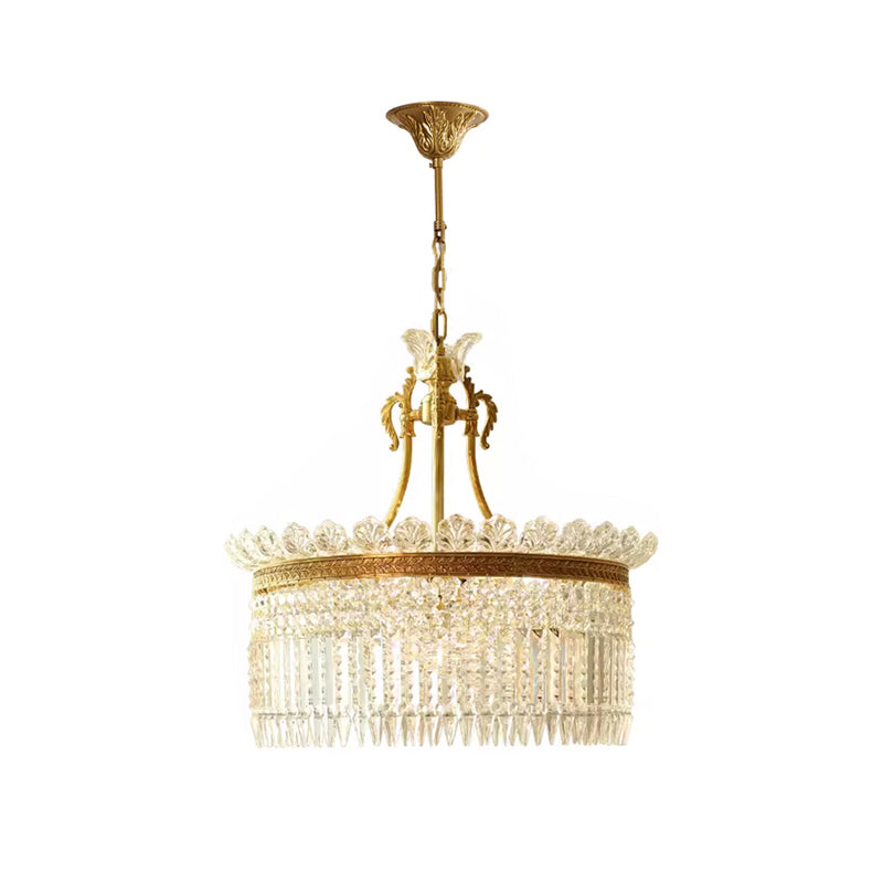 Brass Frame Crystal Chandelier – Timeless Decorative Lighting