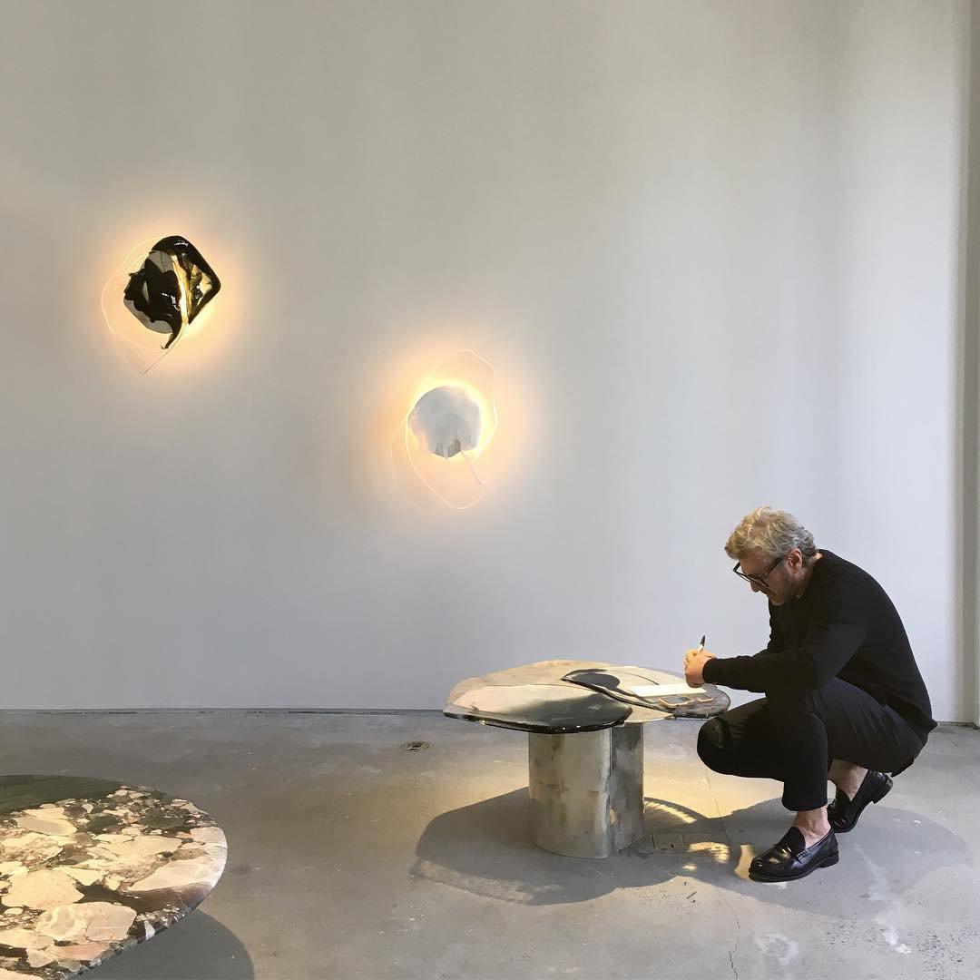 Artistic Glass Wall Sconce – Fluid Design LED Lamp