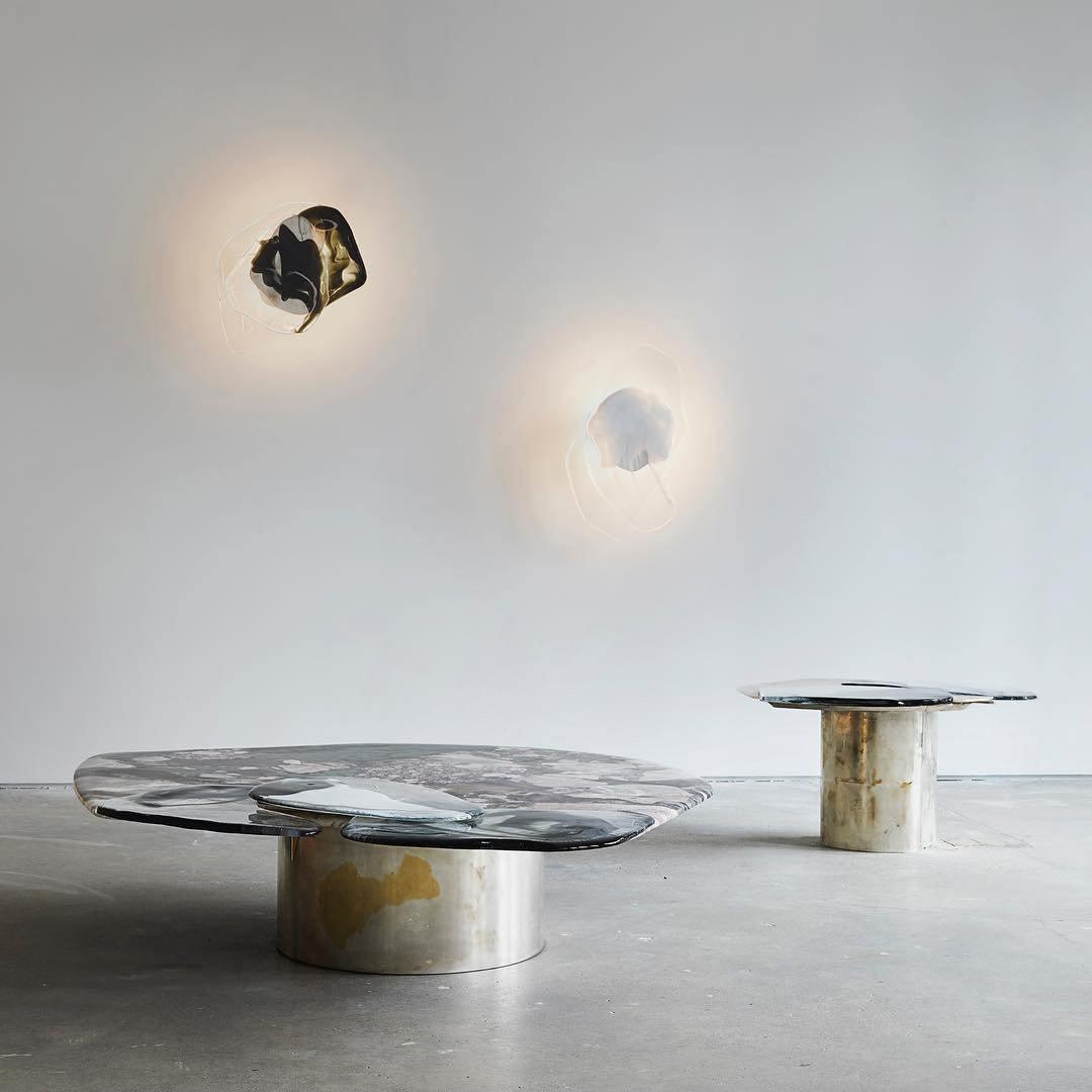 Artistic Glass Wall Sconce – Fluid Design LED Lamp