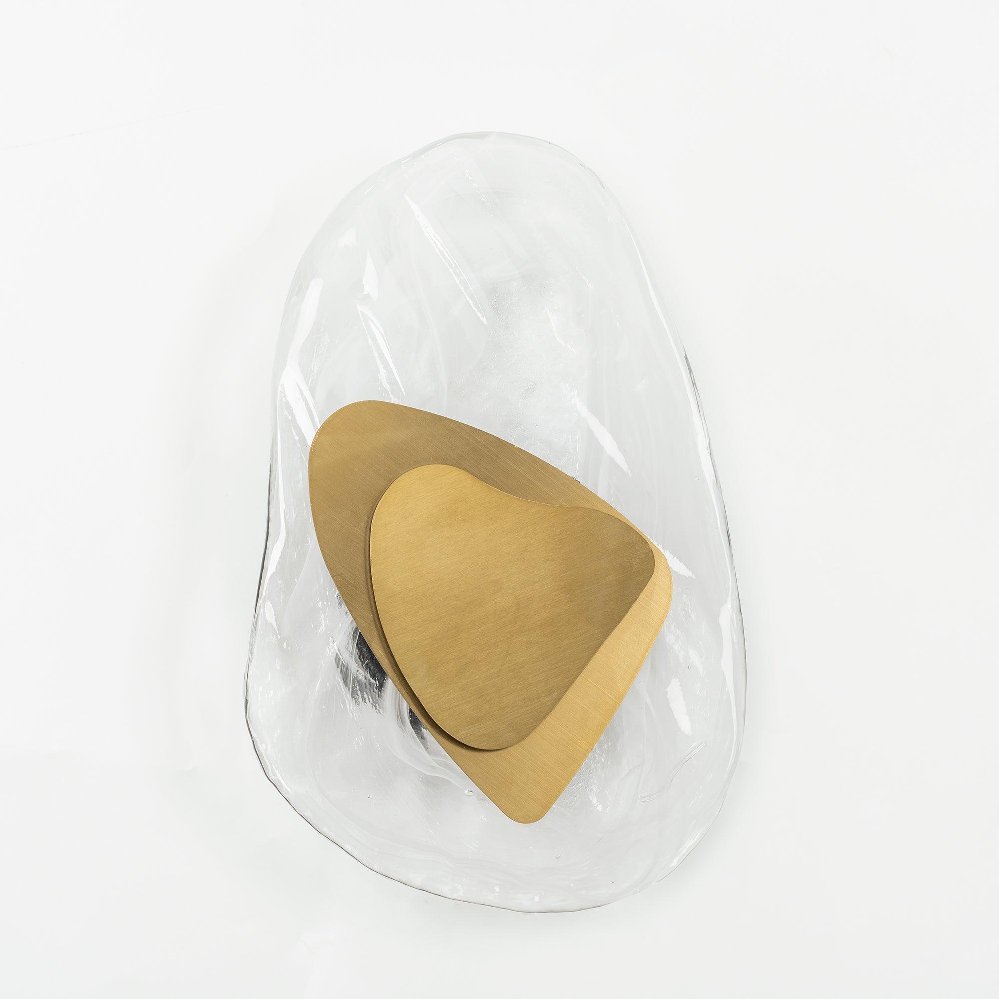 Artistic Glass Wall Sconce – Fluid Design LED Lamp