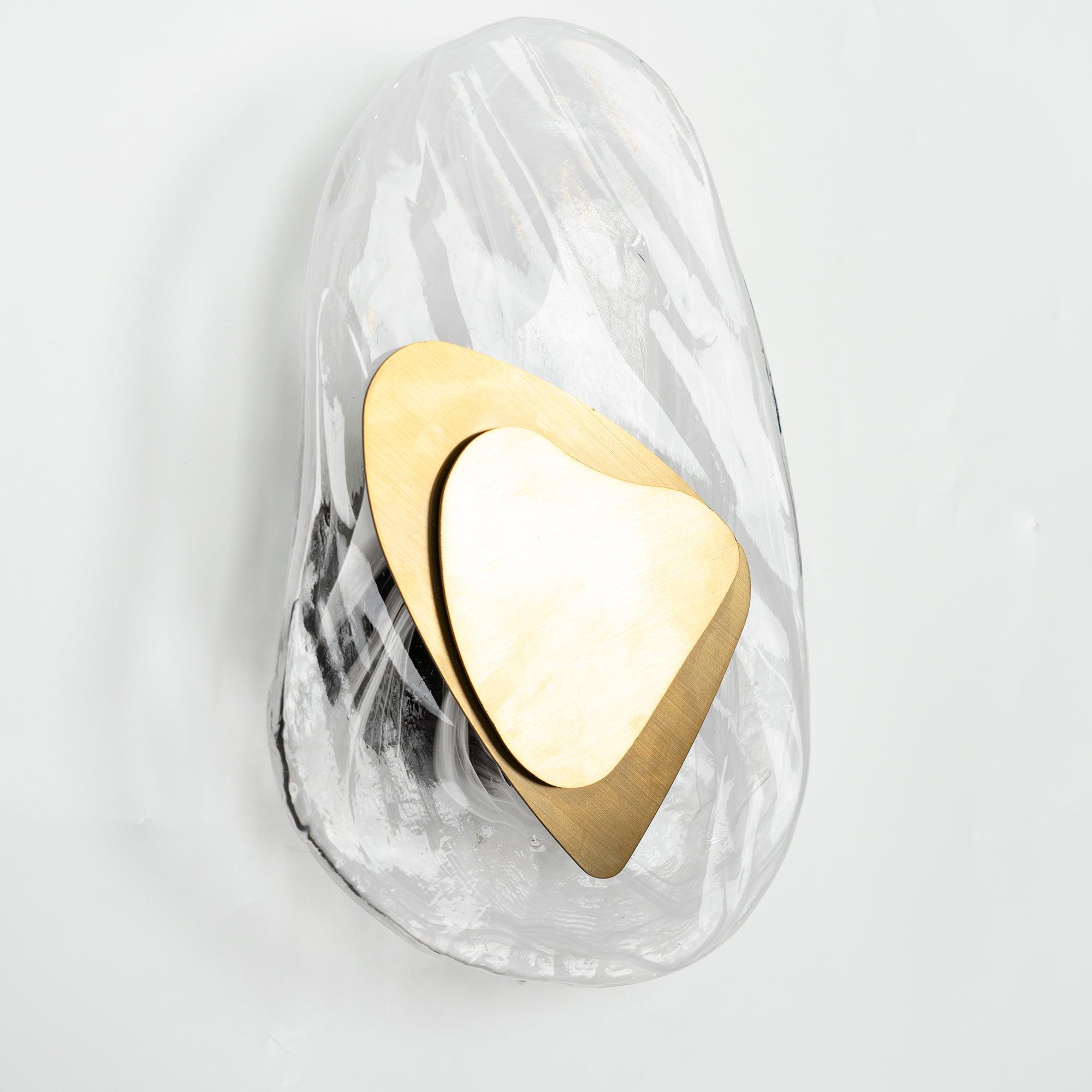 Artistic Glass Wall Sconce – Fluid Design LED Lamp