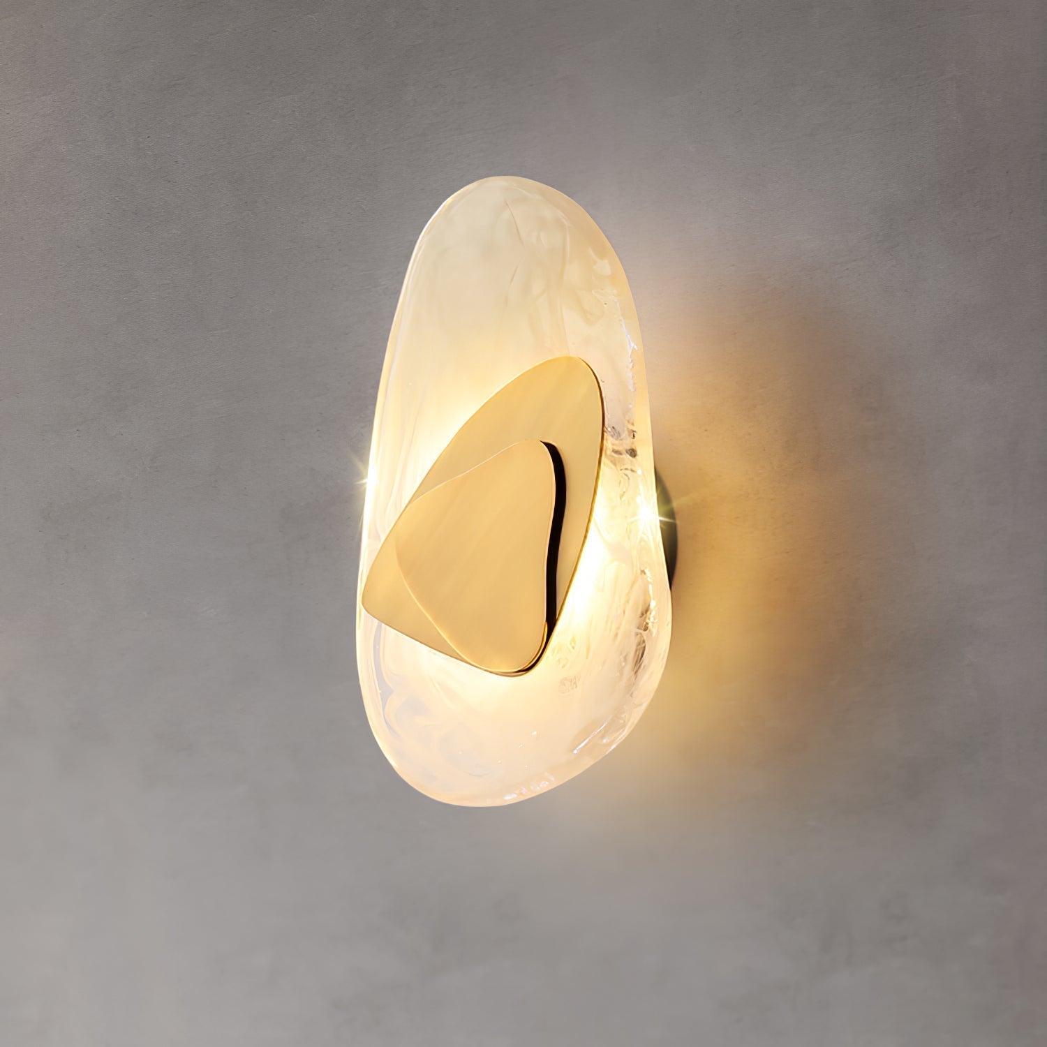 Artistic Glass Wall Sconce – Fluid Design LED Lamp