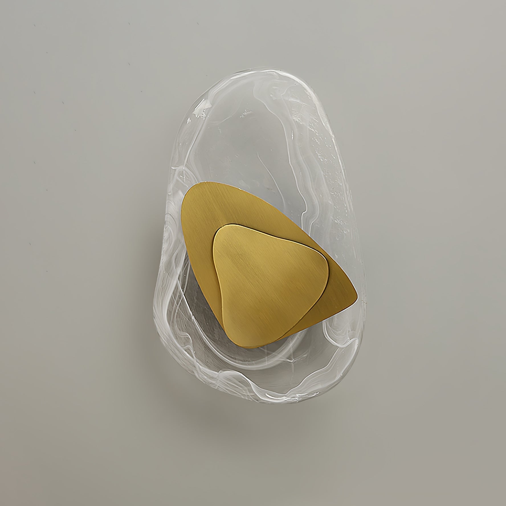 Artistic Glass Wall Sconce – Fluid Design LED Lamp