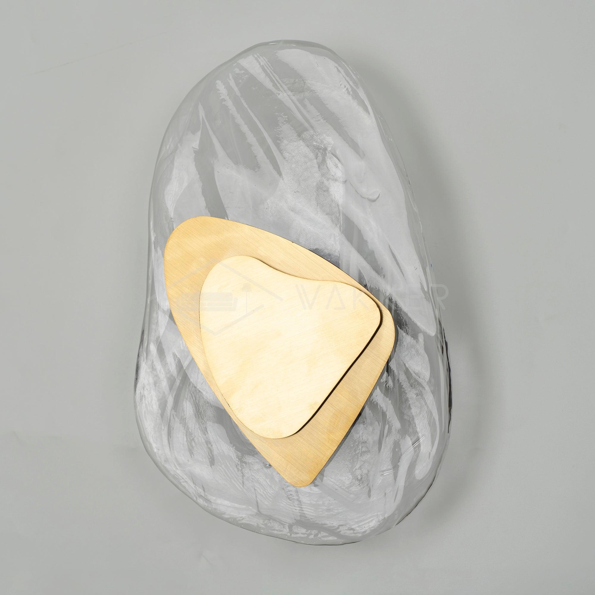 Artistic Glass Wall Sconce – Fluid Design LED Lamp