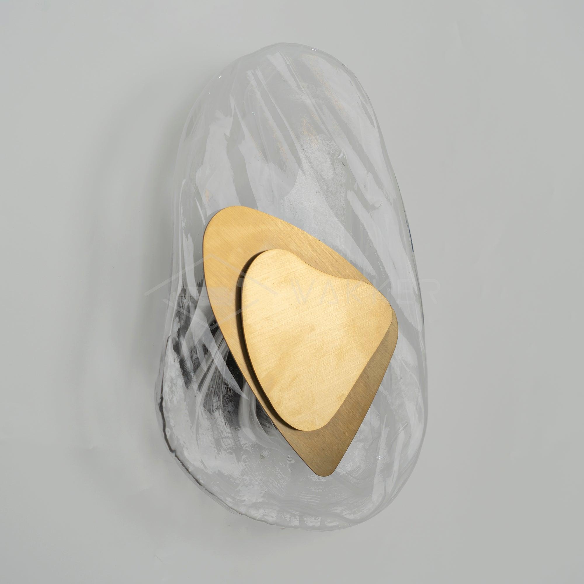 Artistic Glass Wall Sconce – Fluid Design LED Lamp