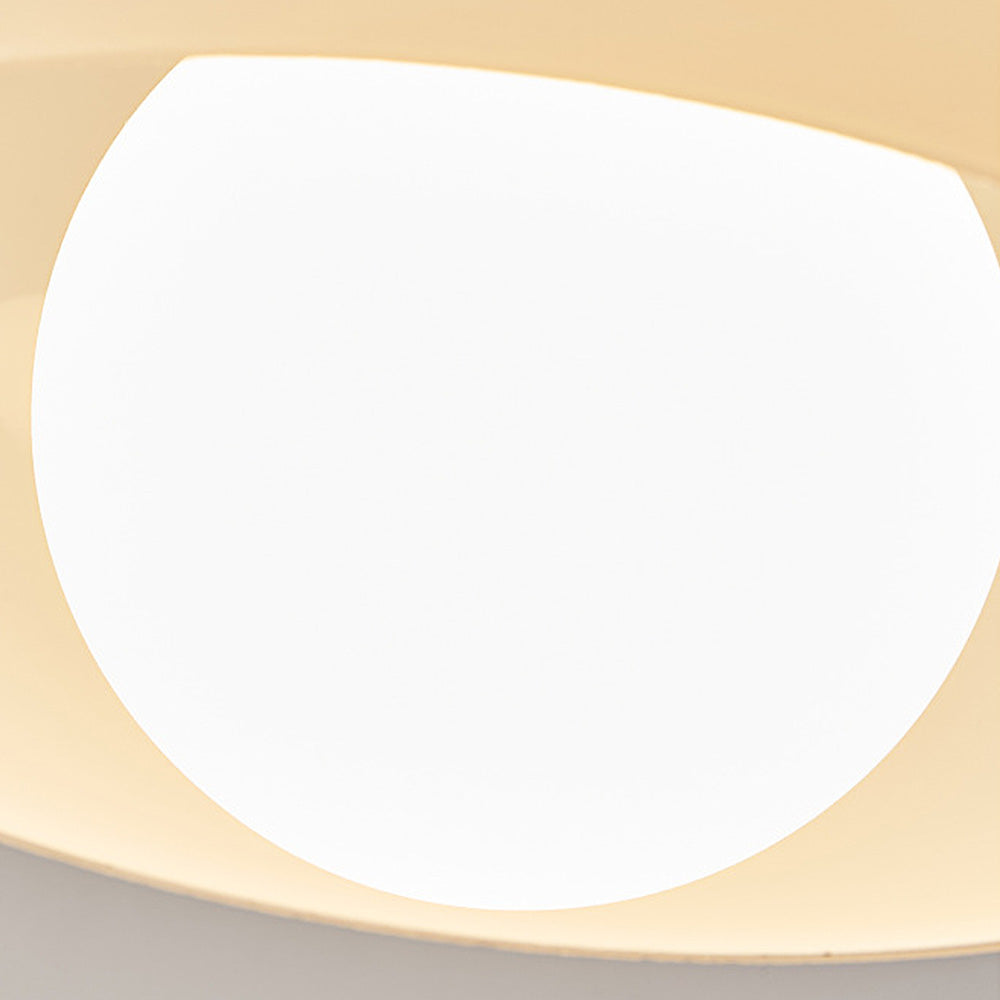 Hallway Ceiling Lamp Featuring Crystal and Natural Wood