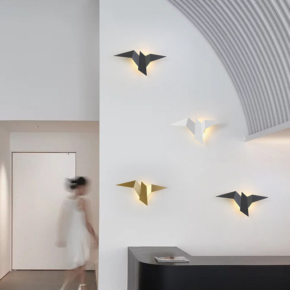 Bird-Shaped Iron Wall Light