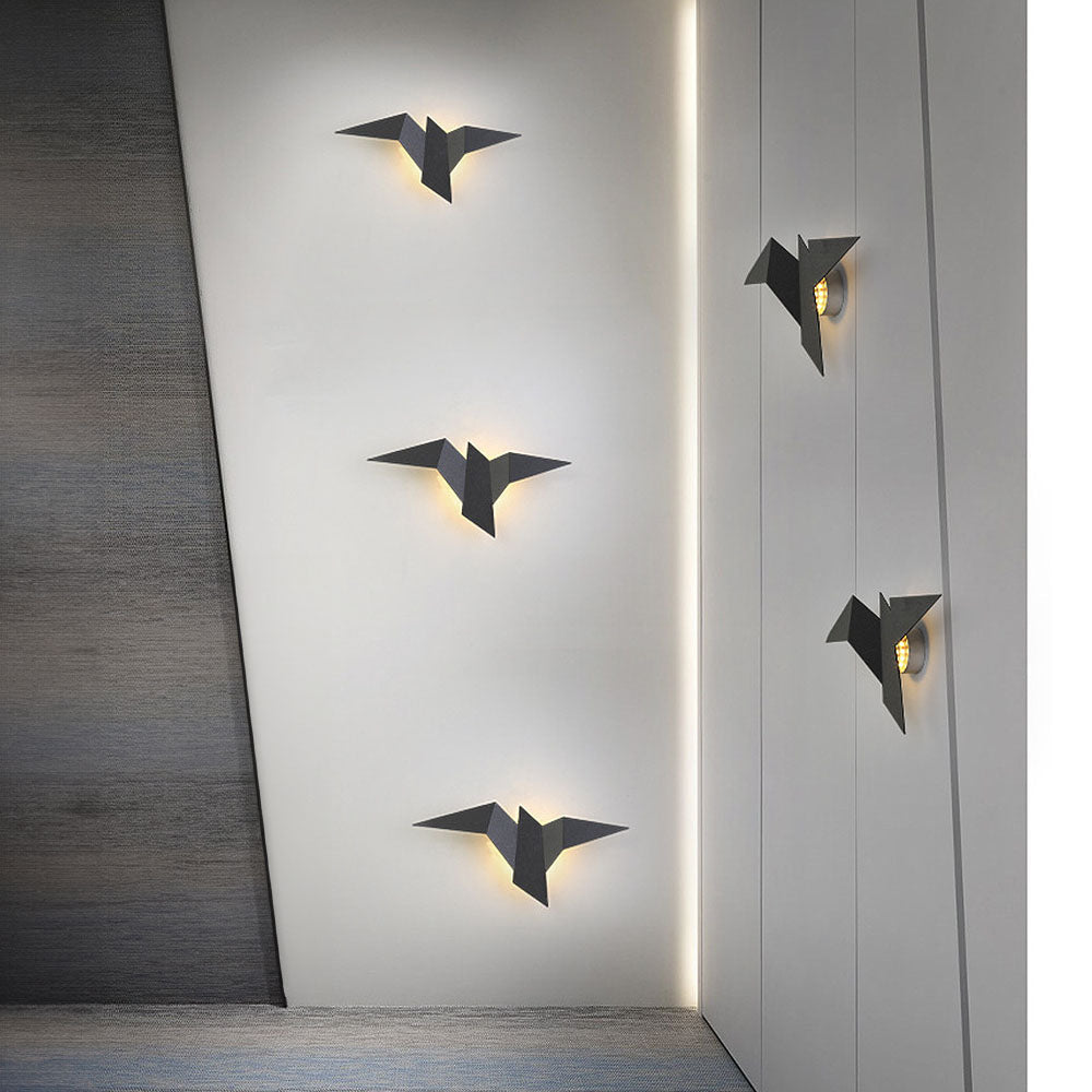Bird-Shaped Iron Wall Light