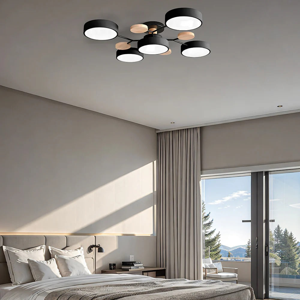 Contemporary Semi-Flush LED Ceiling Lamp