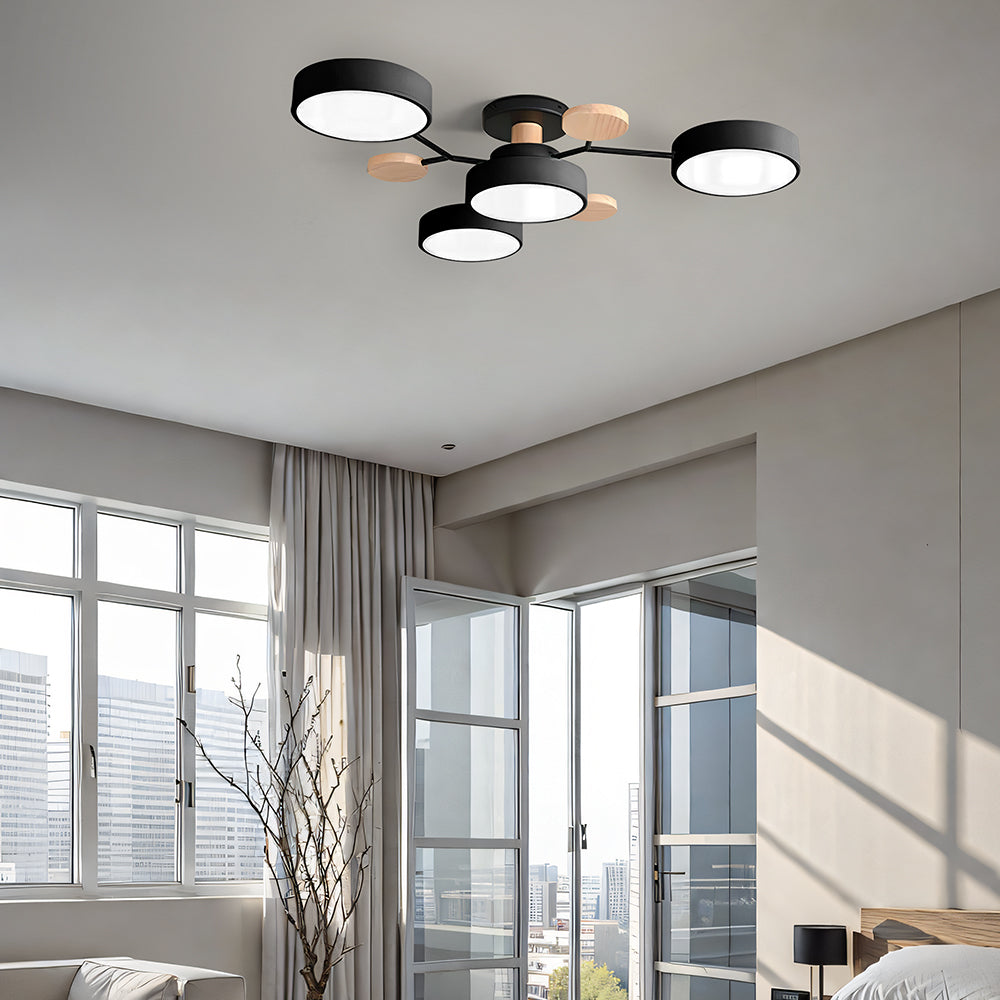 Contemporary Round LED Ceiling Light for Living Room