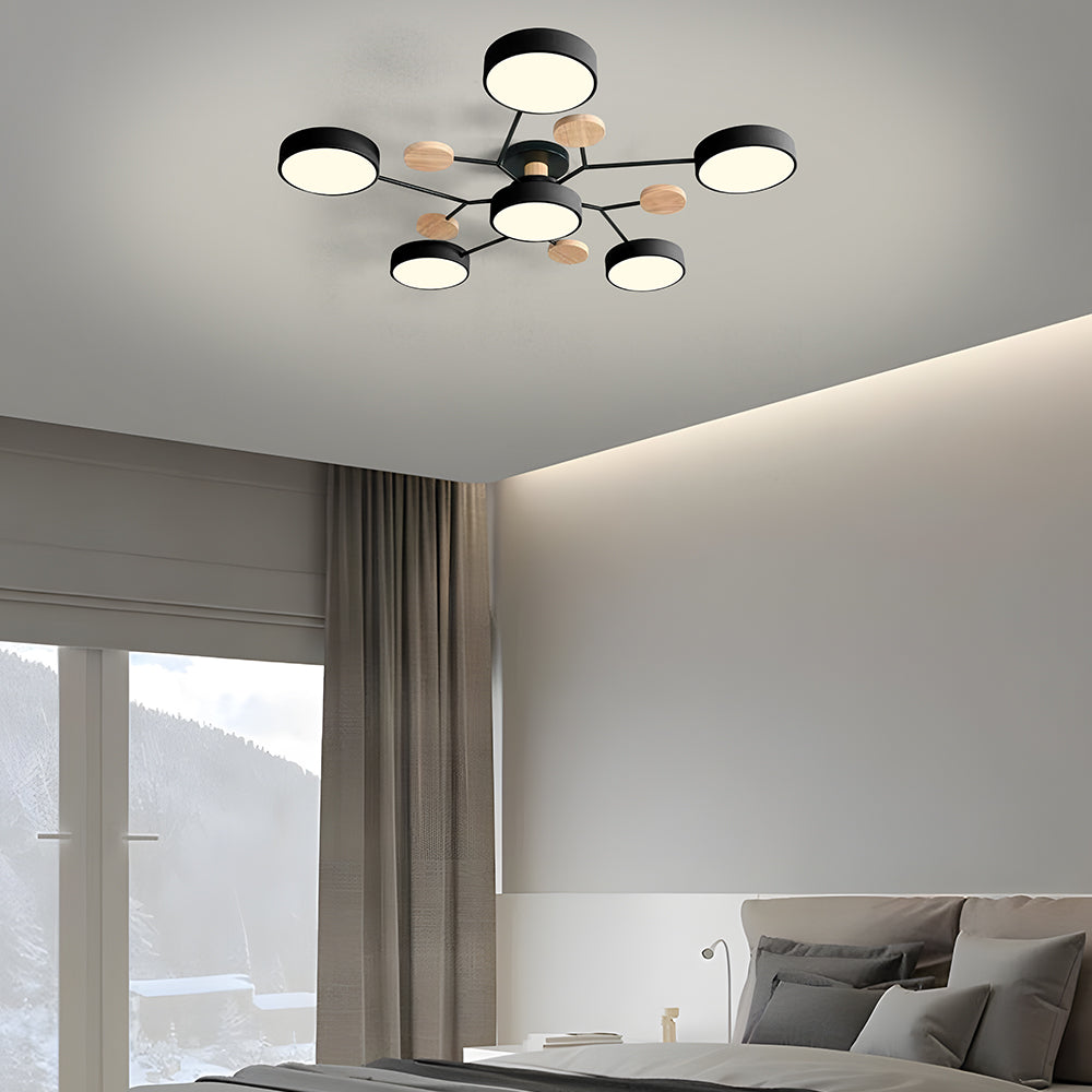 Contemporary Round LED Ceiling Light for Living Room