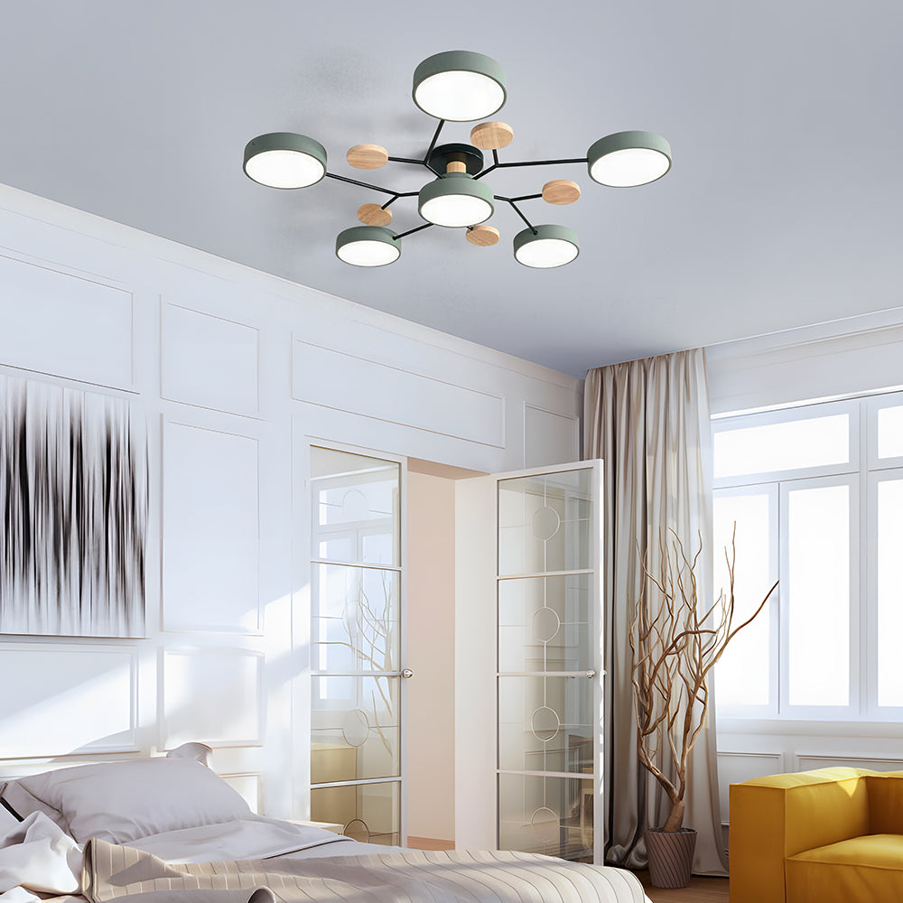Contemporary Round LED Ceiling Light for Living Room