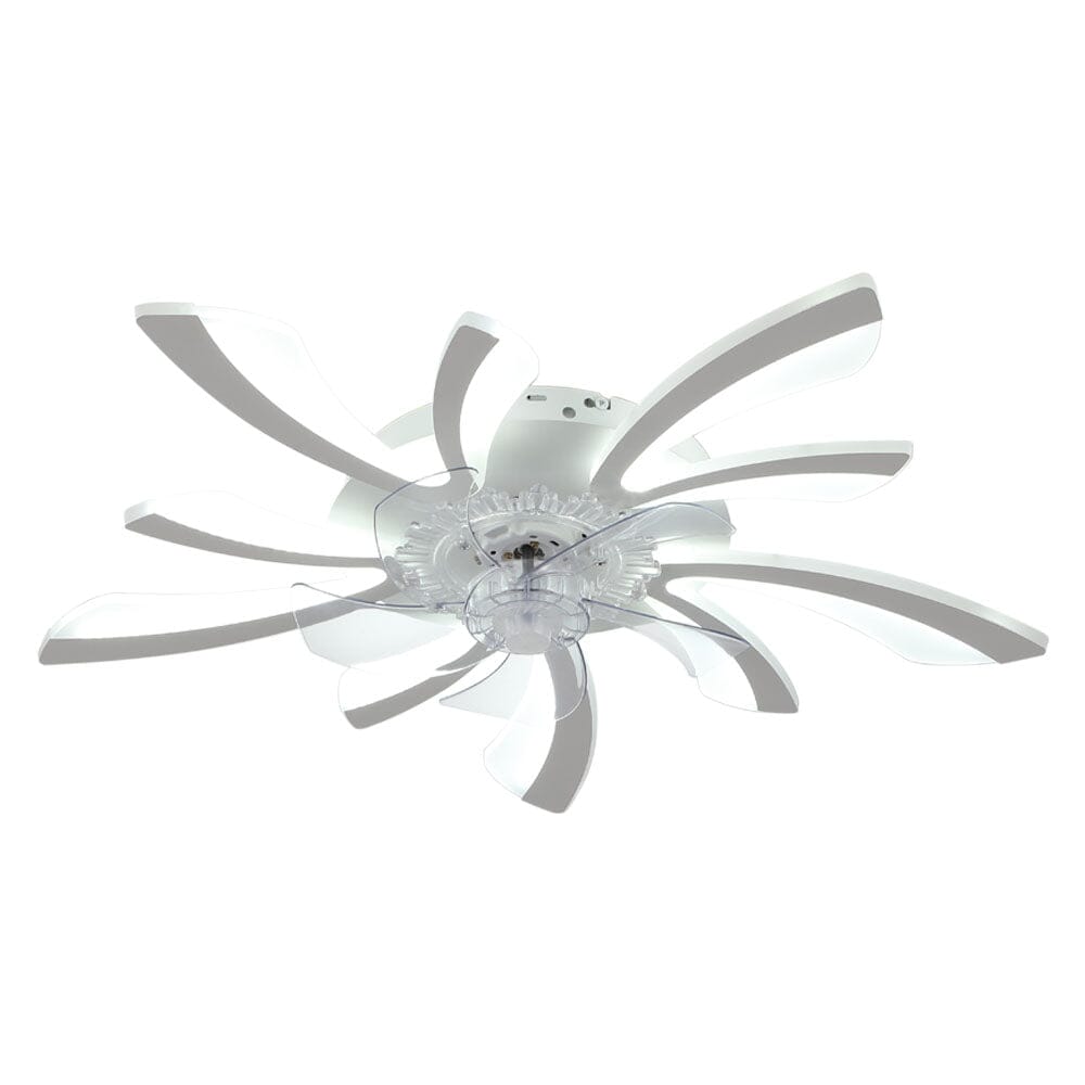 Creative 78cm Acrylic Ceiling Fan with Built-In LED Lighting