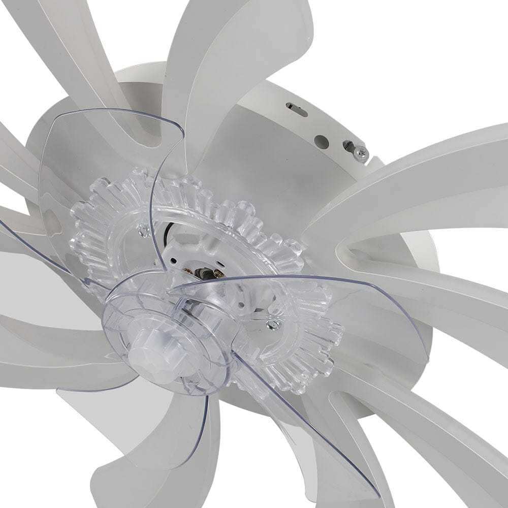 Creative 78cm Acrylic Ceiling Fan with Built-In LED Lighting