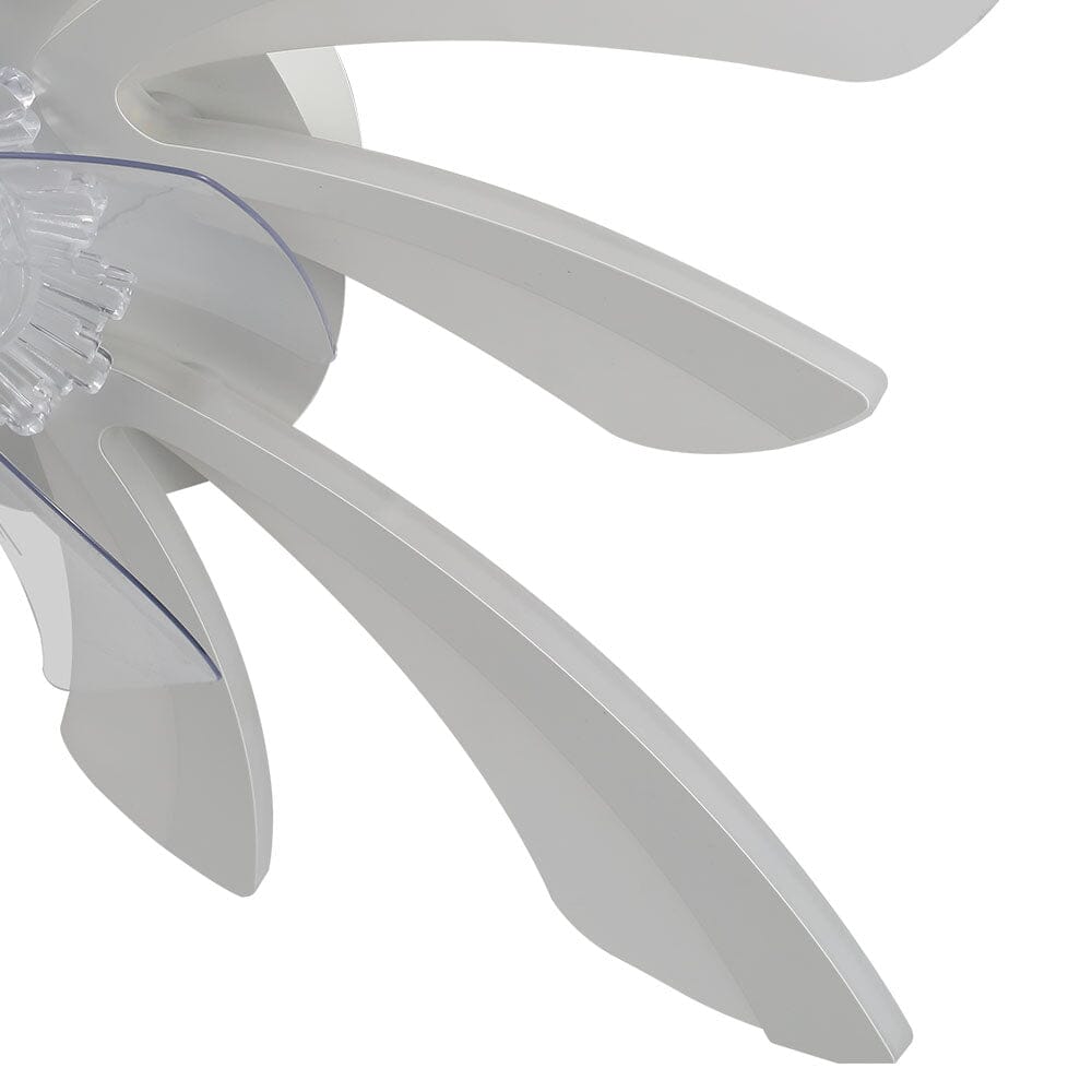 Creative 78cm Acrylic Ceiling Fan with Built-In LED Lighting