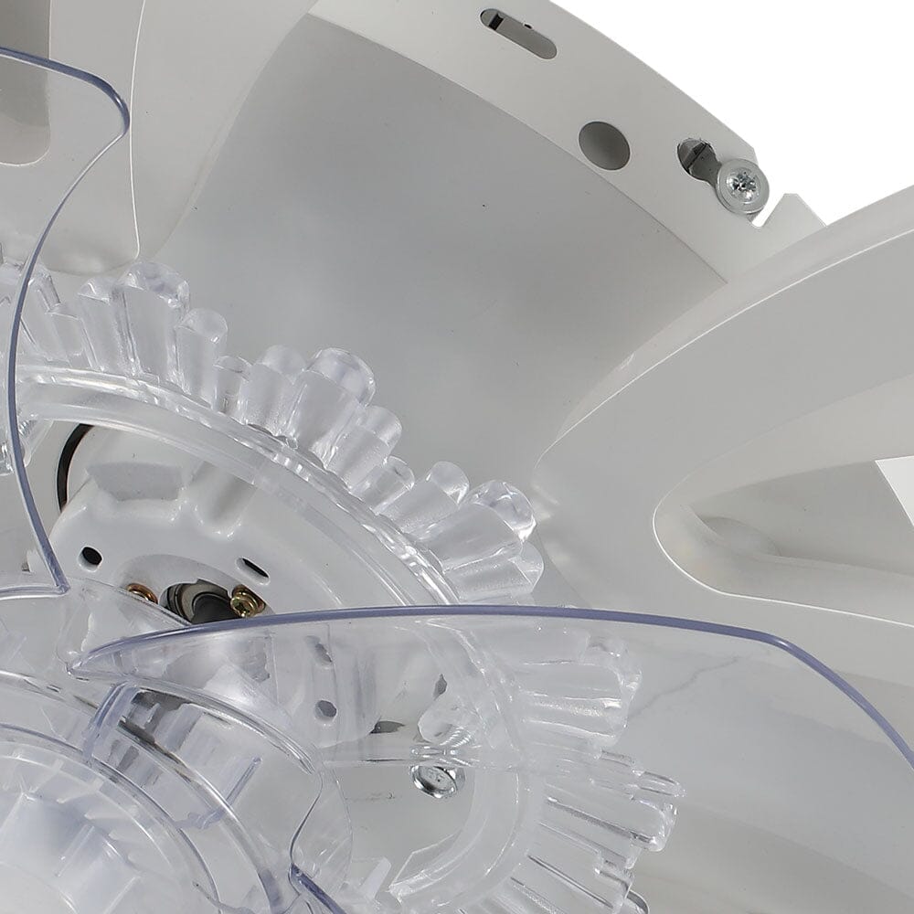 Creative 78cm Acrylic Ceiling Fan with Built-In LED Lighting