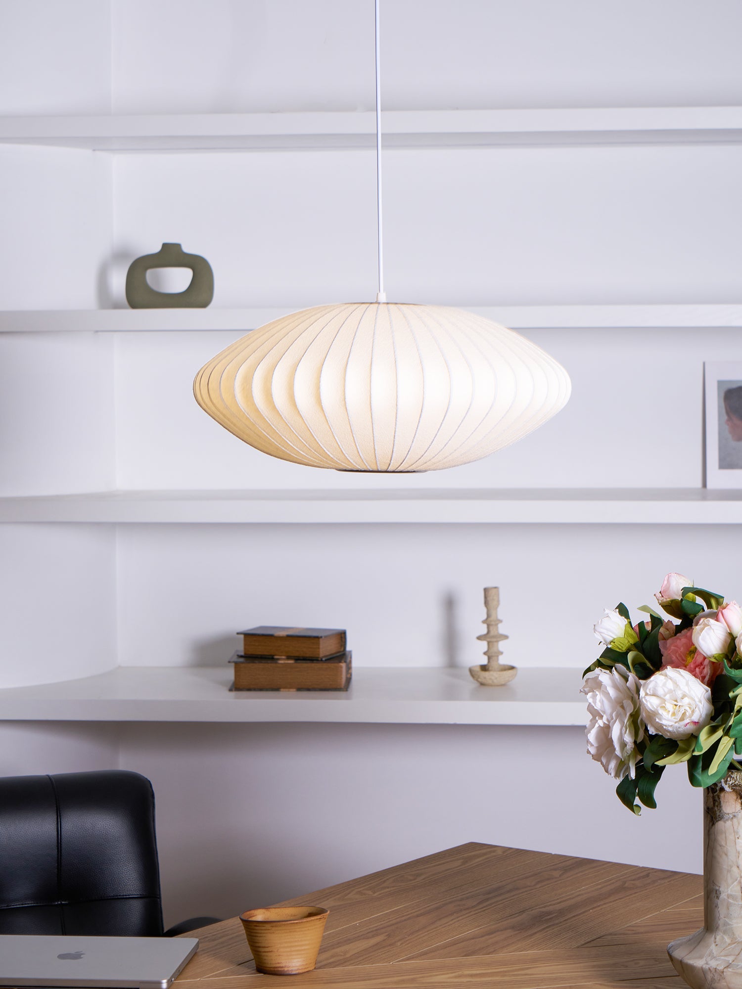 Modern Mulberry Fabric Bubble Chandelier – Hallway Decorative Pendant Lamp