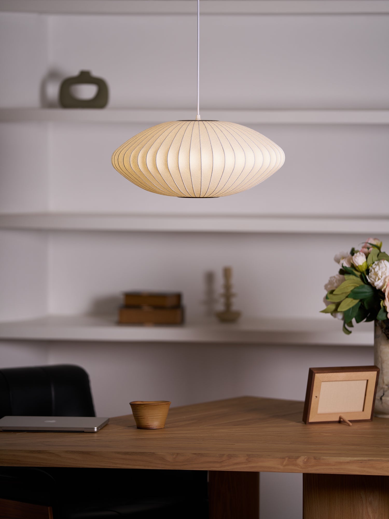 Modern Mulberry Fabric Bubble Chandelier – Hallway Decorative Pendant Lamp