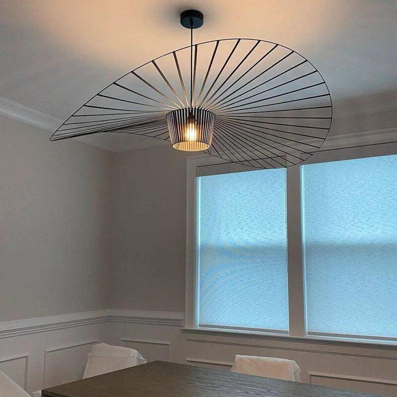 Vintage-Hat Style Pendant Light