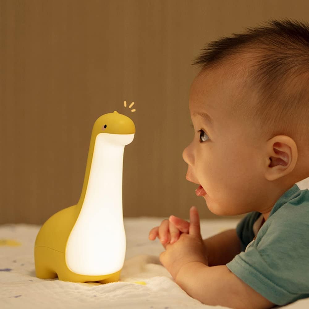 Soft Glow Dinosaur Nightlight – Rechargeable Bedside Light