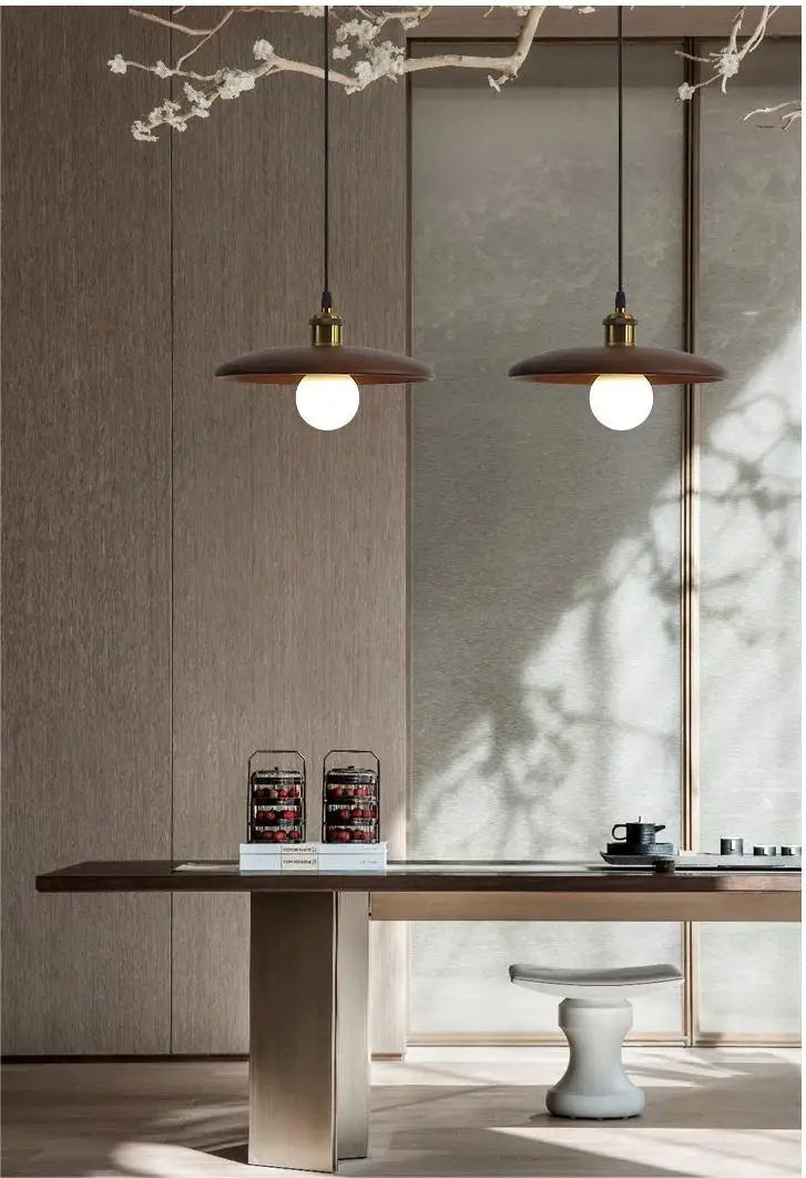 Rustic Wood Pendant Light | Scandinavian Style