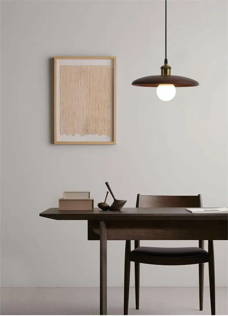 Rustic Wood Pendant Light | Scandinavian Style