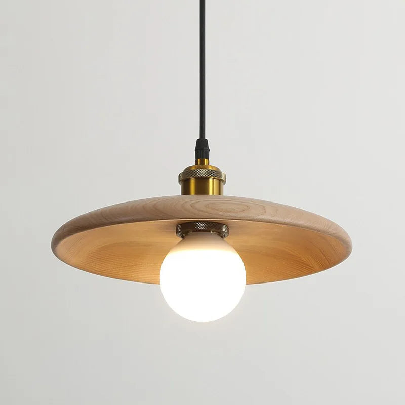 Rustic Wood Pendant Light | Scandinavian Style