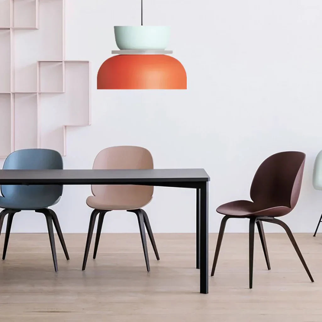 Bowl Shape Pendant Light | Block Colour