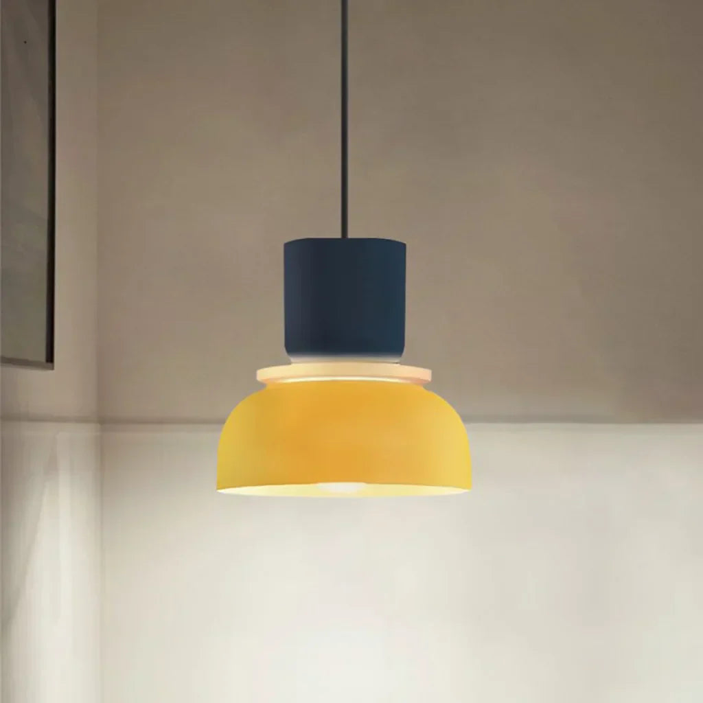 Bowl Shape Pendant Light | Block Colour