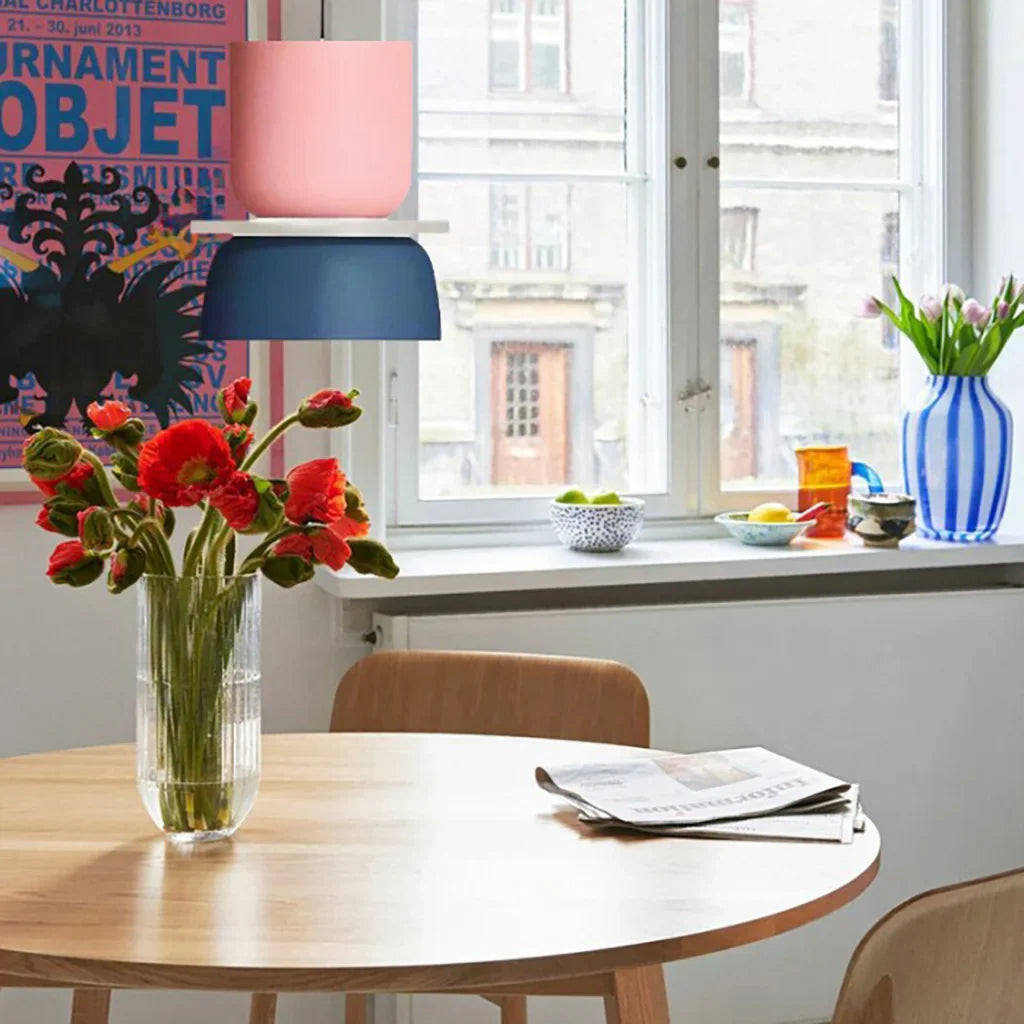 Bowl Shape Pendant Light | Block Colour