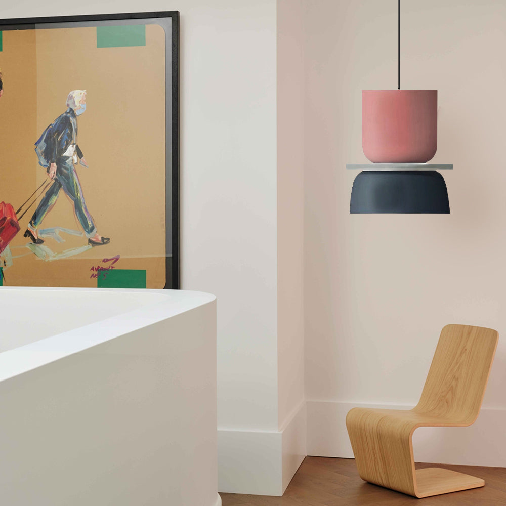 Bowl Shape Pendant Light | Block Colour